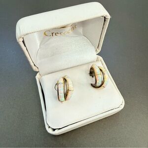 Crescent Iridescent Earrings